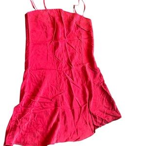 The Lingerie Collection Red 100% silk slip, size small